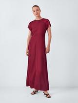 John Lewis Short Sleeved Ruched Back Midi Dress