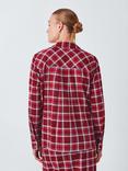 John Lewis Check Cotton Blend Shirt, Red