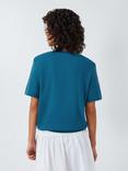 John Lewis Organic Cotton Crew Neck T-Shirt, Blue