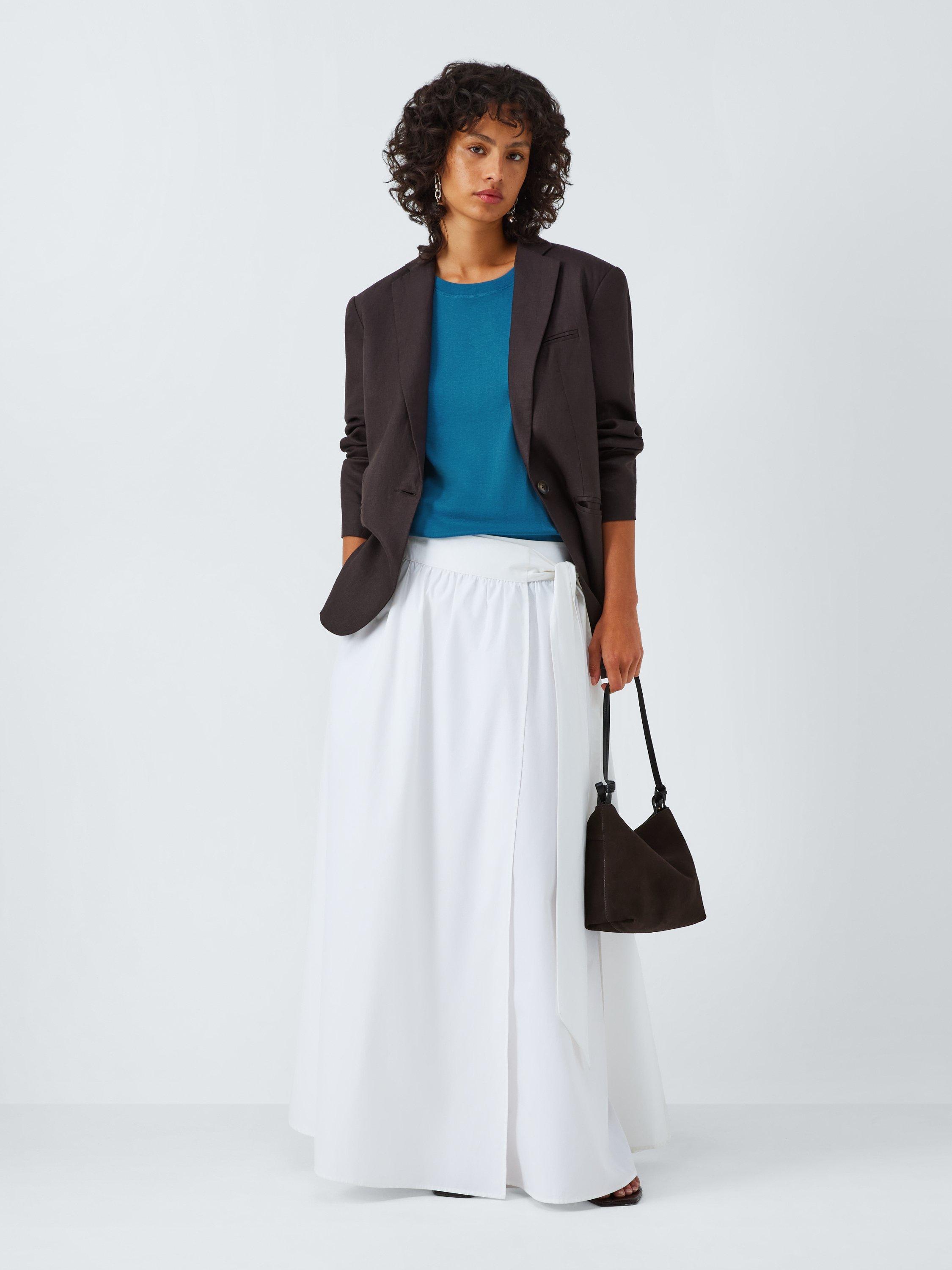 Product image 3 of 6, which shows John Lewis Organic Cotton Crew Neck T-Shirt, Blue, 6