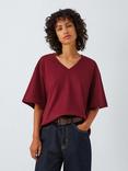 John Lewis Organic Cotton Oversized V-Neck T-Shirt