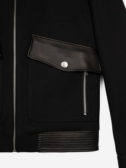 THE KOOPLES Zip Front Jacket, Navy - view 2, Navy