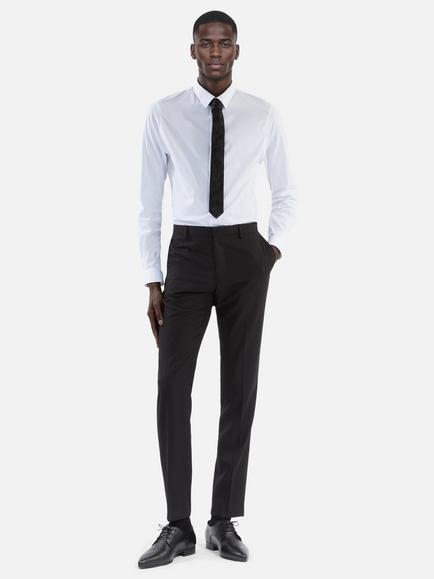 THE KOOPLES Cotton Blend Regular Fit Shirt, White, White