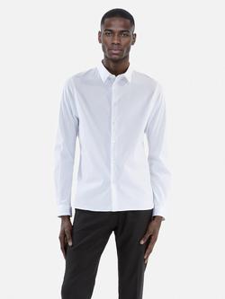 THE KOOPLES Cotton Blend Regular Fit Shirt, White - view 2, White