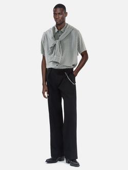 THE KOOPLES Regular Fit Check Shirt, Black/White, Black/White