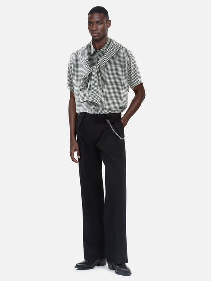 THE KOOPLES Regular Fit Check Shirt, Black/White, Black/White