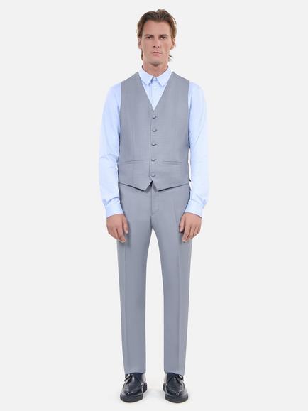 THE KOOPLES Wool Waistcoat, Blue, Blue