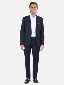 THE KOOPLES Super 100's Suit Trousers, Black Bla01
