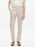 THE KOOPLES Cotton Linen Blend Trousers, Cream