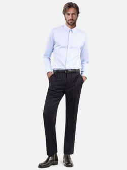 THE KOOPLES Straight Fit Wool Suit Trousers, Dark Navy, Dark Navy