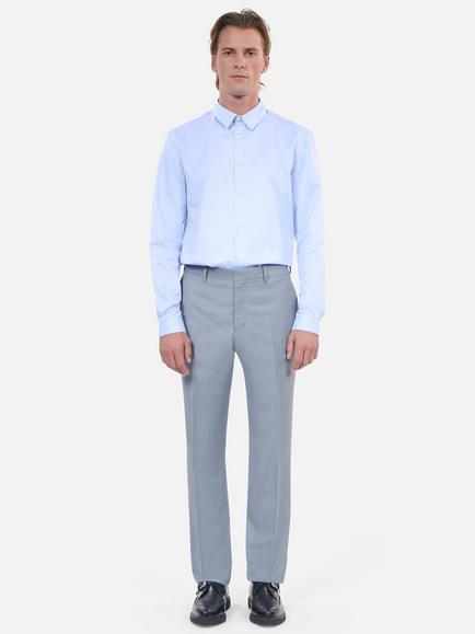 THE KOOPLES Straight Leg Wool Suit Trousers, Blue - view 2, Blue