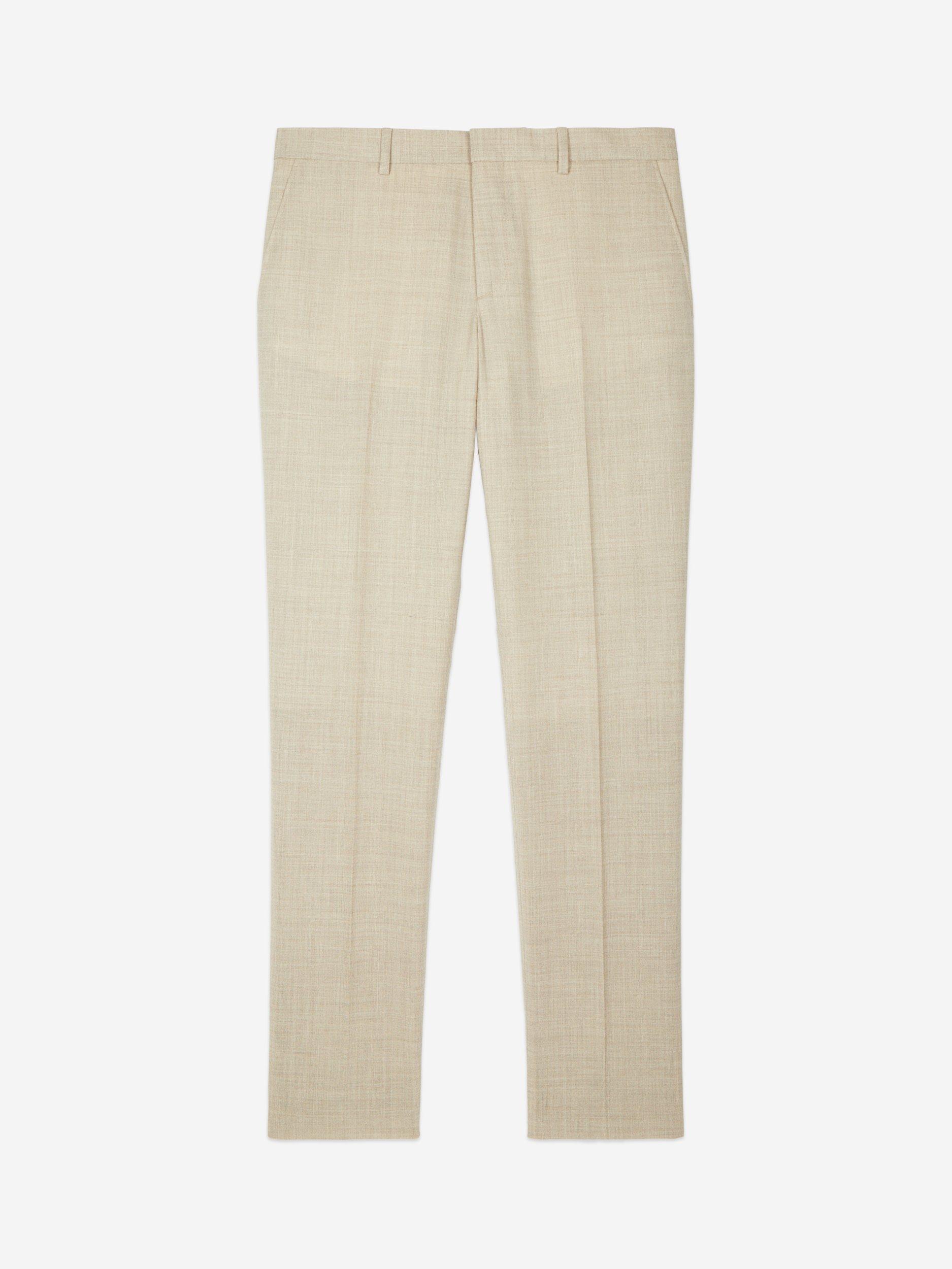 Product image 6 of 7, which shows THE KOOPLES Straight Fit Wool Suit Trousers, Beige, 30R