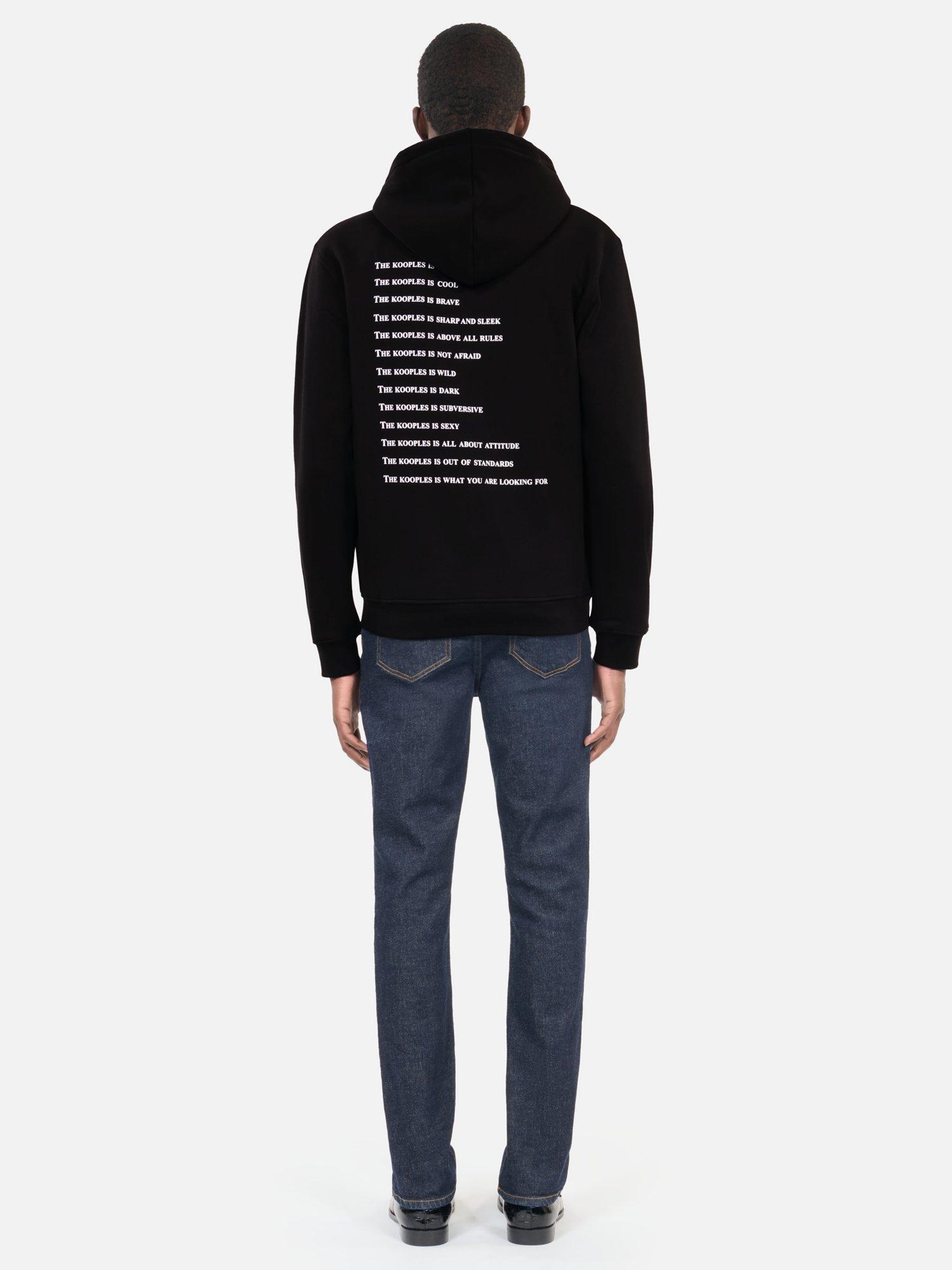 Product image 3 of 6, which shows THE KOOPLES Cotton Blend Hoodie, Black, L
