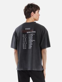 THE KOOPLES Cotton Regular Fit Short Sleeve Print T-Shirt, Black - view 2, Black