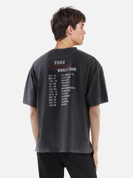 THE KOOPLES Cotton Regular Fit Short Sleeve Print T-Shirt, Black - view 2, Black