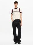 THE KOOPLES Contrast Trim Logo T-Shirt, Cream