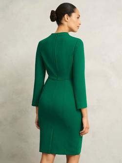 Hobbs Chessie Slim Fit Dress, Verdant Green - view 2, Verdant Green