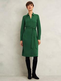 Hobbs Julia Ponte Dress, Green, Green