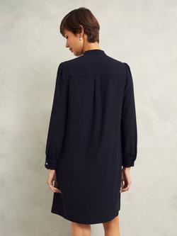 Hobbs Madeline Pleats Dress, Navy - view 2, Navy