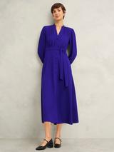 Hobbs Agatha Ponte Dress, Rich Navy Blue