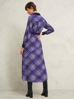Hobbs Petite Elodie Geometric Shirt Dress, Multi - view 2, Multi