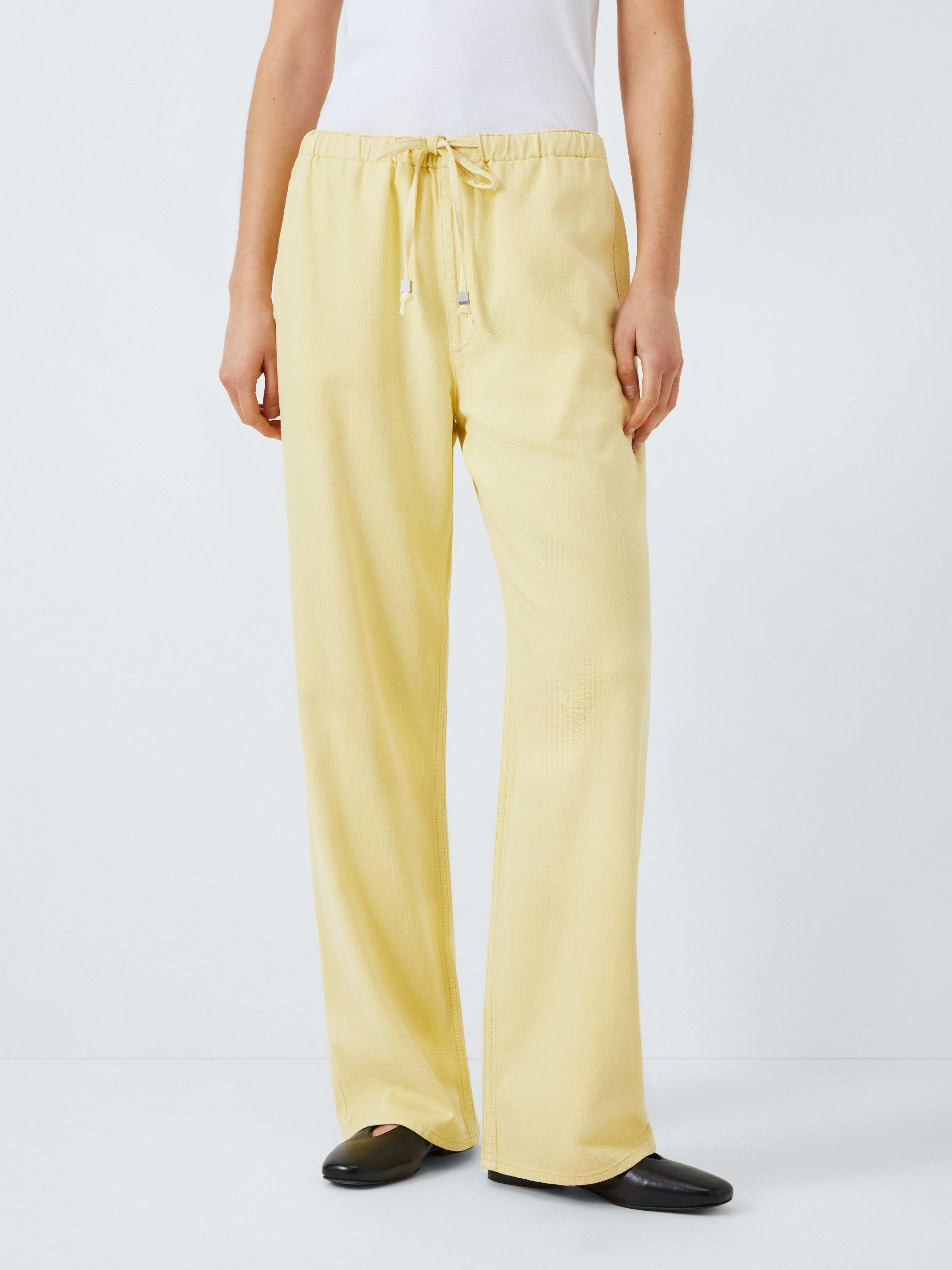 Product image 1 of 6, which shows rag & bone Logan Cotton Blend Beach Trousers, Yellow, XS