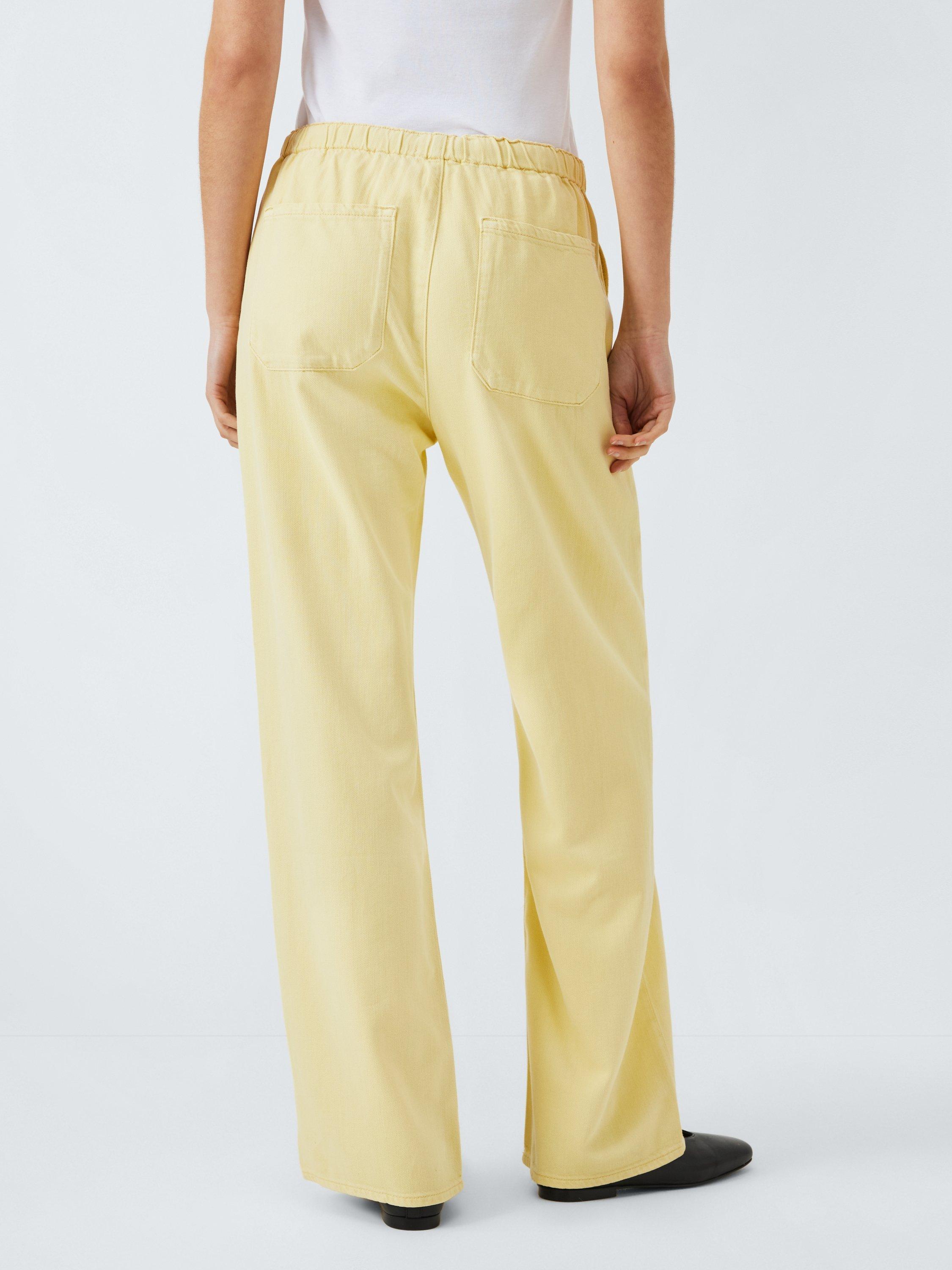Product image 2 of 6, which shows rag & bone Logan Cotton Blend Beach Trousers, Yellow, XS