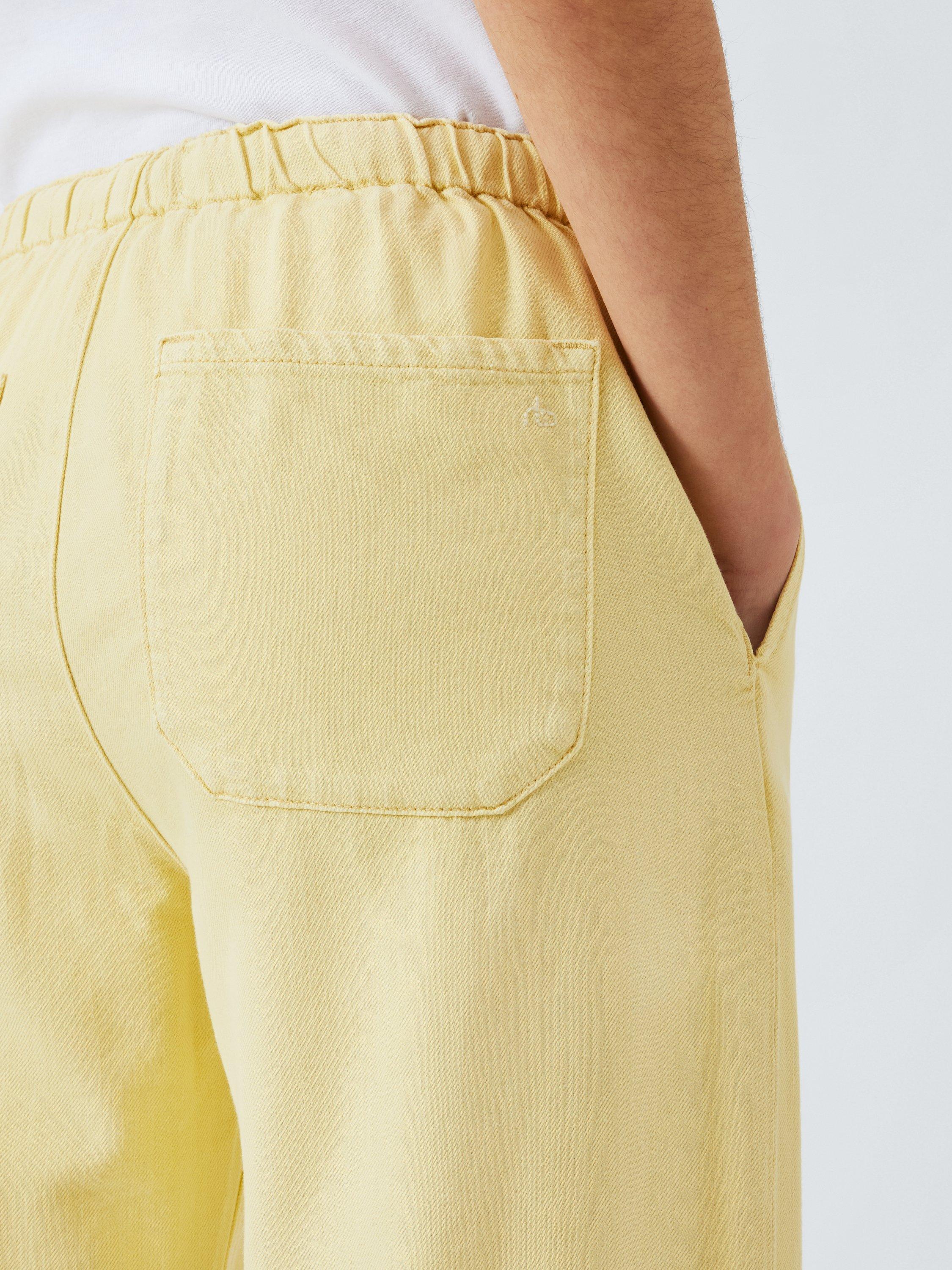 Product image 6 of 6, which shows rag & bone Logan Cotton Blend Beach Trousers, Yellow, XS