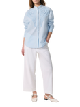 rag & bone Ainsley Lace Shirt, Light Blue