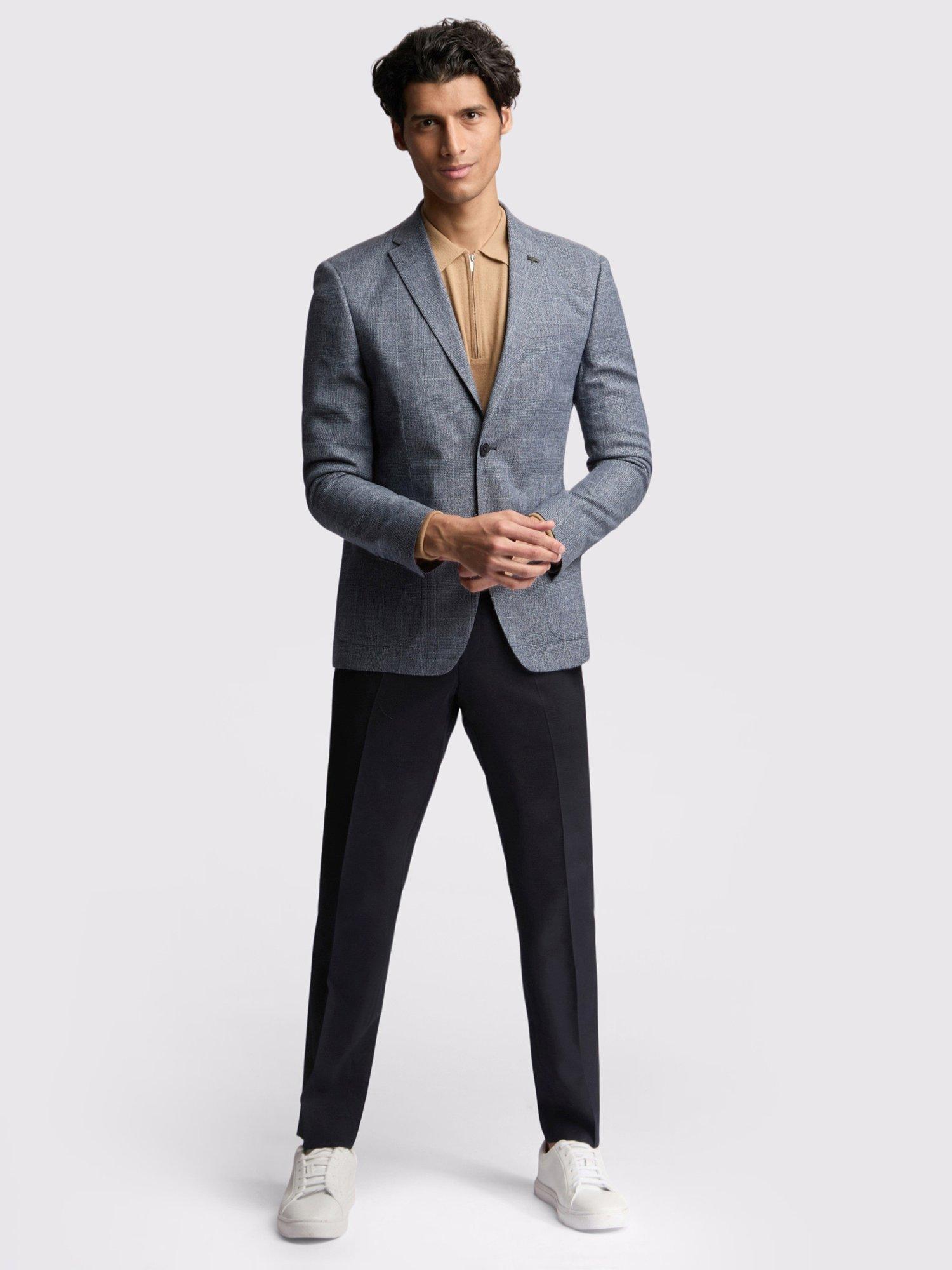 Product image 2 of 6, which shows Ted Baker Allen Slim Fit Oversized Check Suit Jacket, Navy Oversize Check, 38R