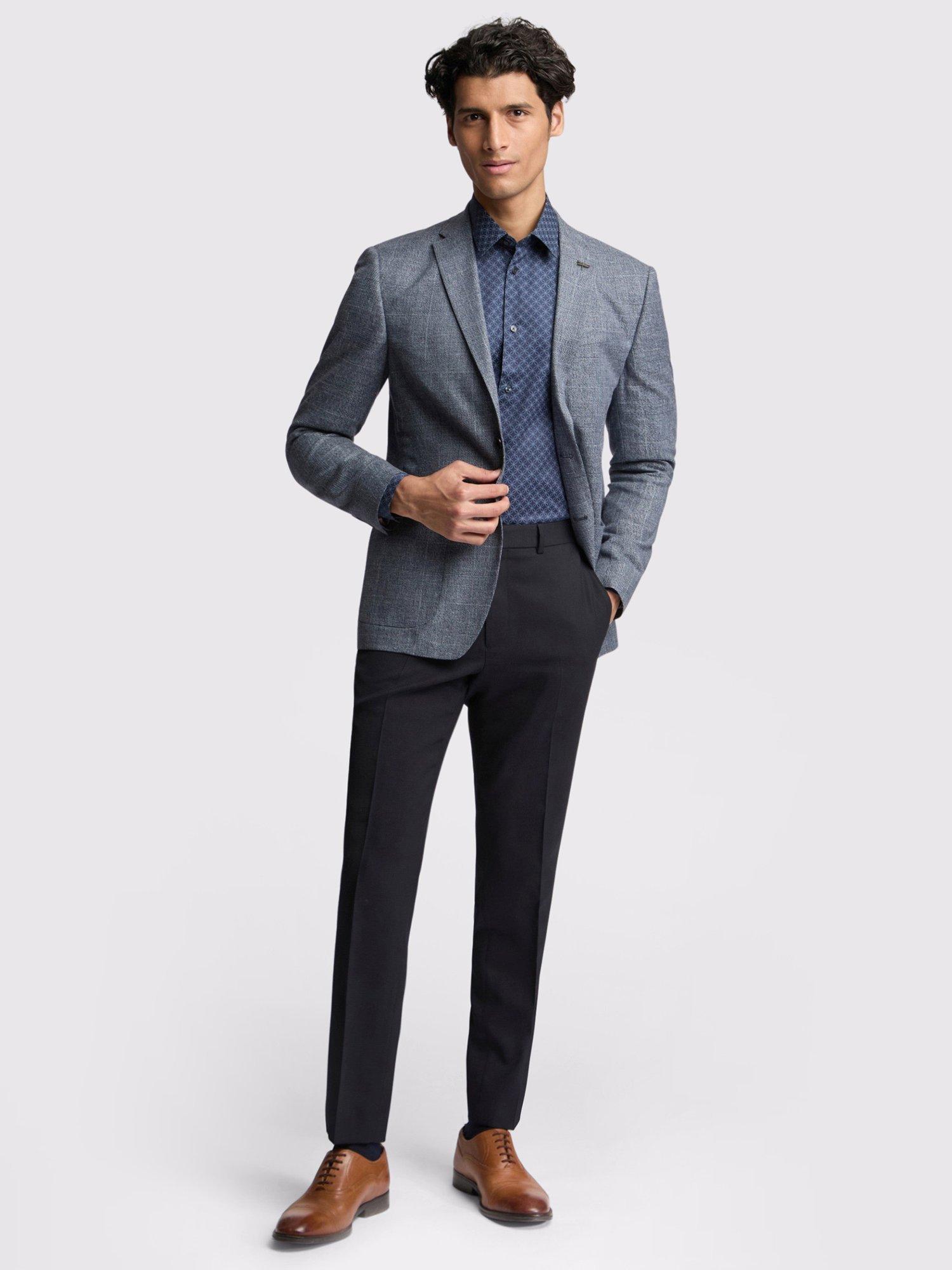 Product image 6 of 6, which shows Ted Baker Allen Slim Fit Oversized Check Suit Jacket, Navy Oversize Check, 38R