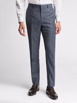 Ted Baker Riley Wool Rich Trousers, Navy Txt Puppytooth, Navy Txt Puppytooth