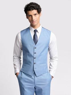 Ted Baker Blake Wool Rich Waistcoat, Blue, Blue