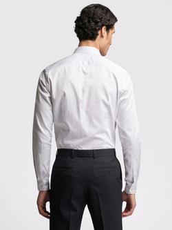 Ted Baker Quinn Slim Fit Shirt, White Micro Diamond - view 2, White Micro Diamond