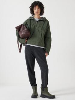 HUSH Briar Pop Puffer Hoodie - view 2, Dark Green
