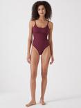 HUSH Square Neck Swimsuit, Red