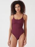 HUSH Square Neck Swimsuit, Red