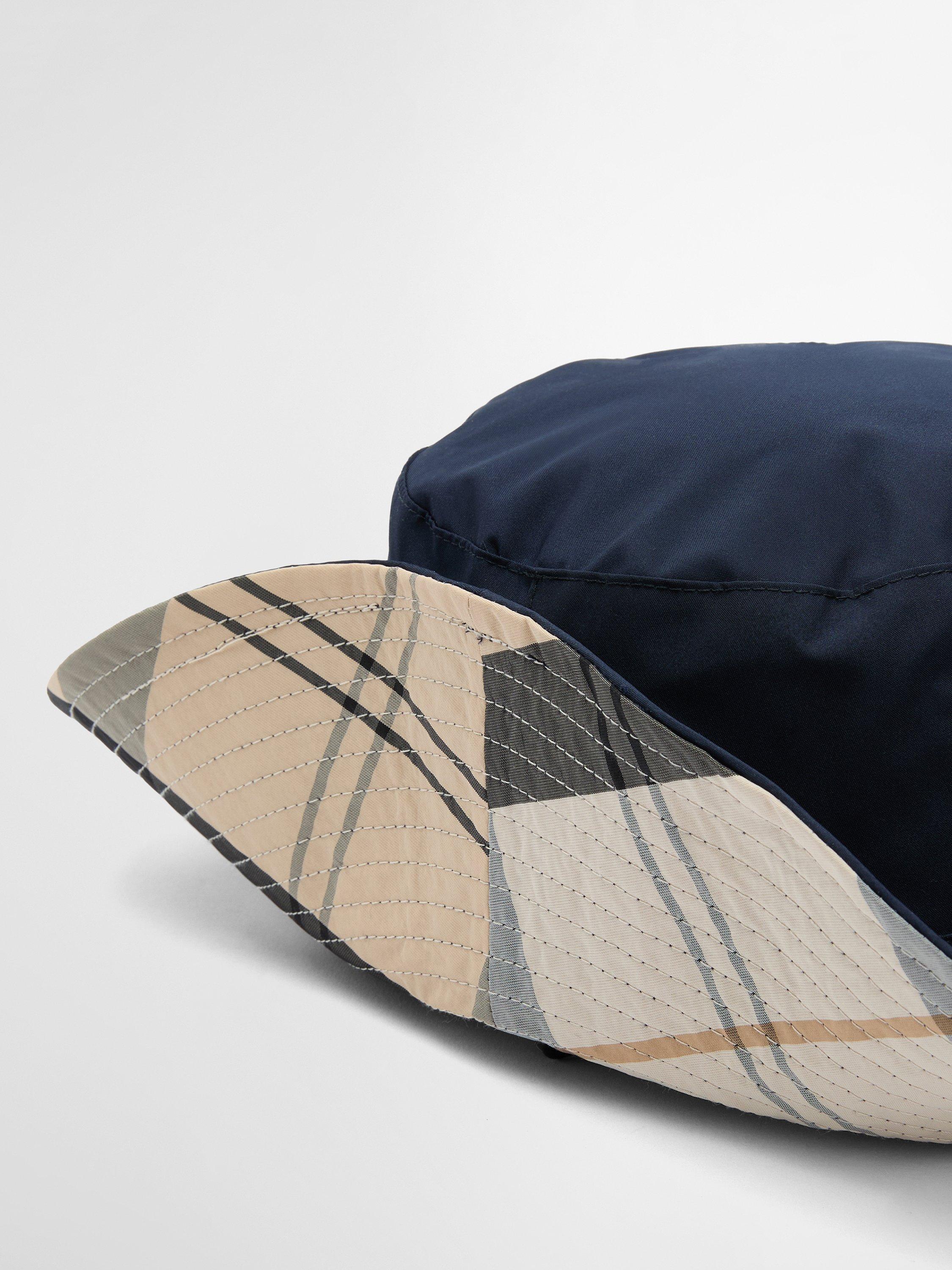 Product image 5 of 7, which shows Barbour Darla Showerproof Bucket Hat, Navy/Safari, S-M