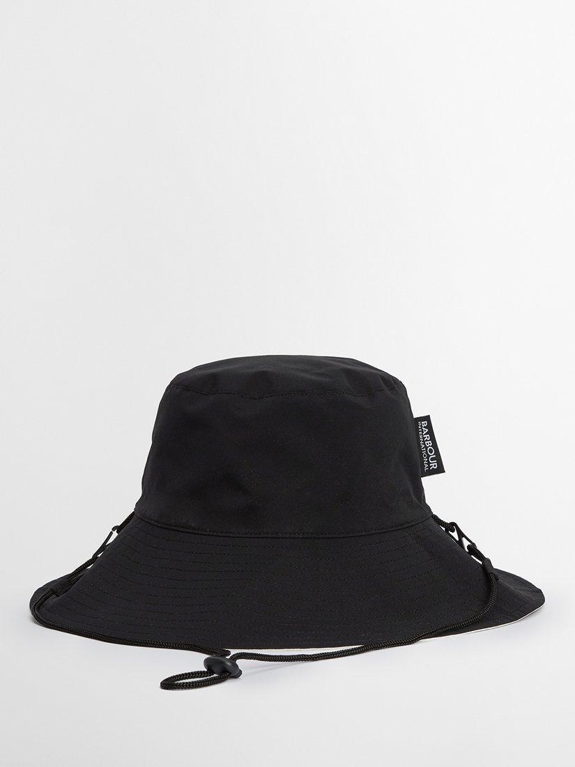 Product image 4 of 7, which shows Barbour International Kyra Reversible Bucket Hat, Silver Birch, S