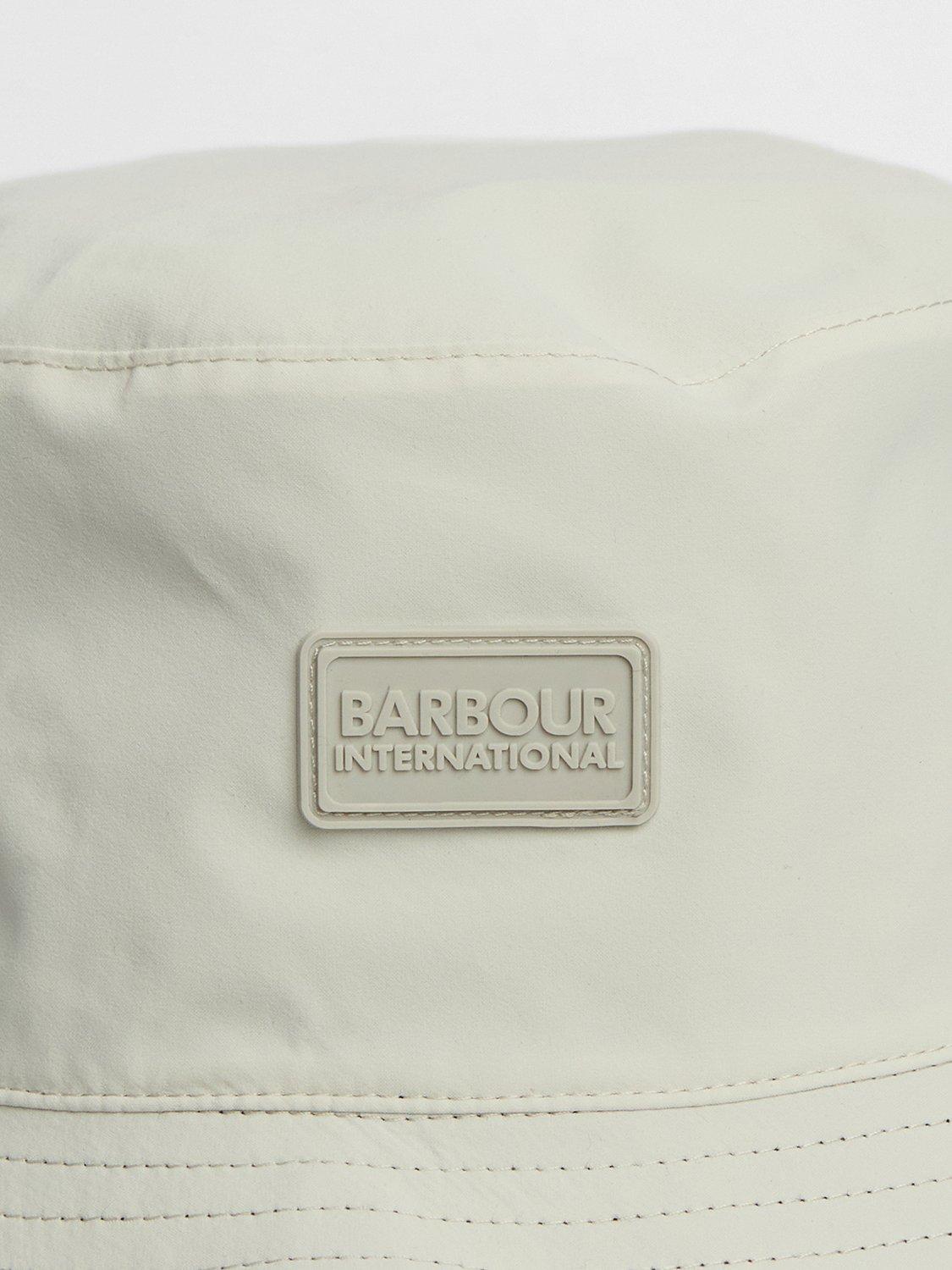 Product image 5 of 7, which shows Barbour International Kyra Reversible Bucket Hat, Silver Birch, S