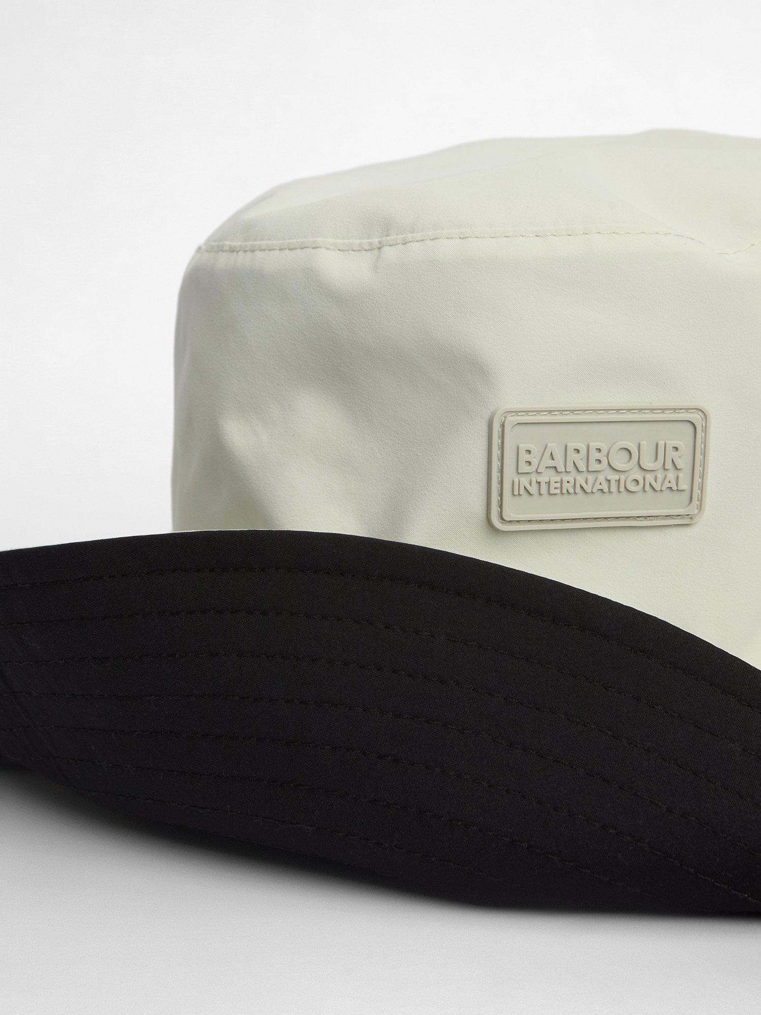 Product image 6 of 7, which shows Barbour International Kyra Reversible Bucket Hat, Silver Birch, S
