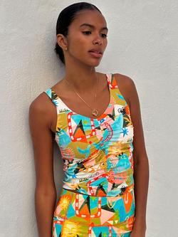 Never Fully Dressed Hope Print Sports Top, Multi, Multi