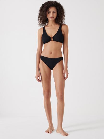 HUSH Cally Bikini Bottoms, Black, Black