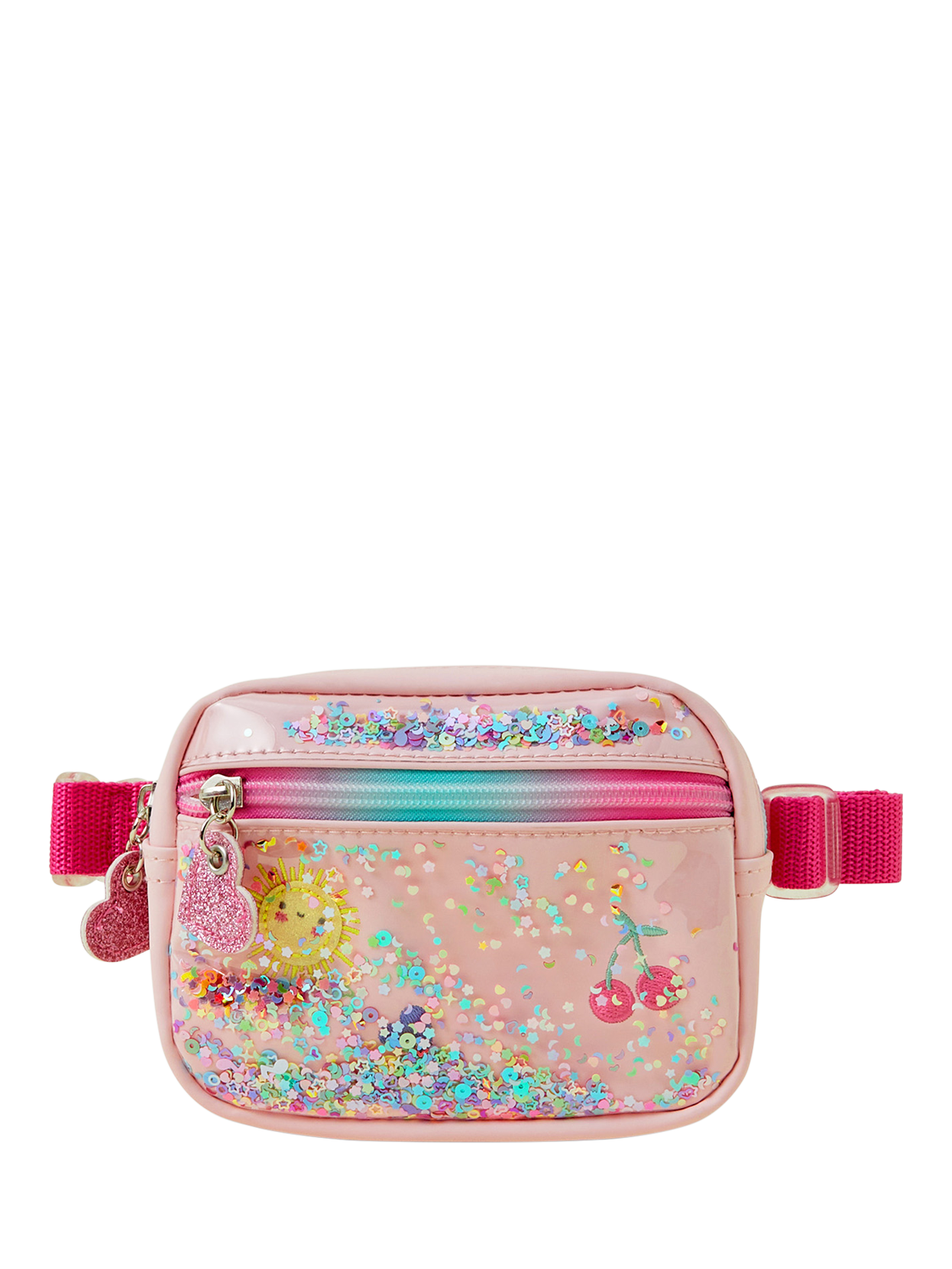 Angels by Accessorize Kids' Shaky Belt-Clip Bag, Pink/Multi