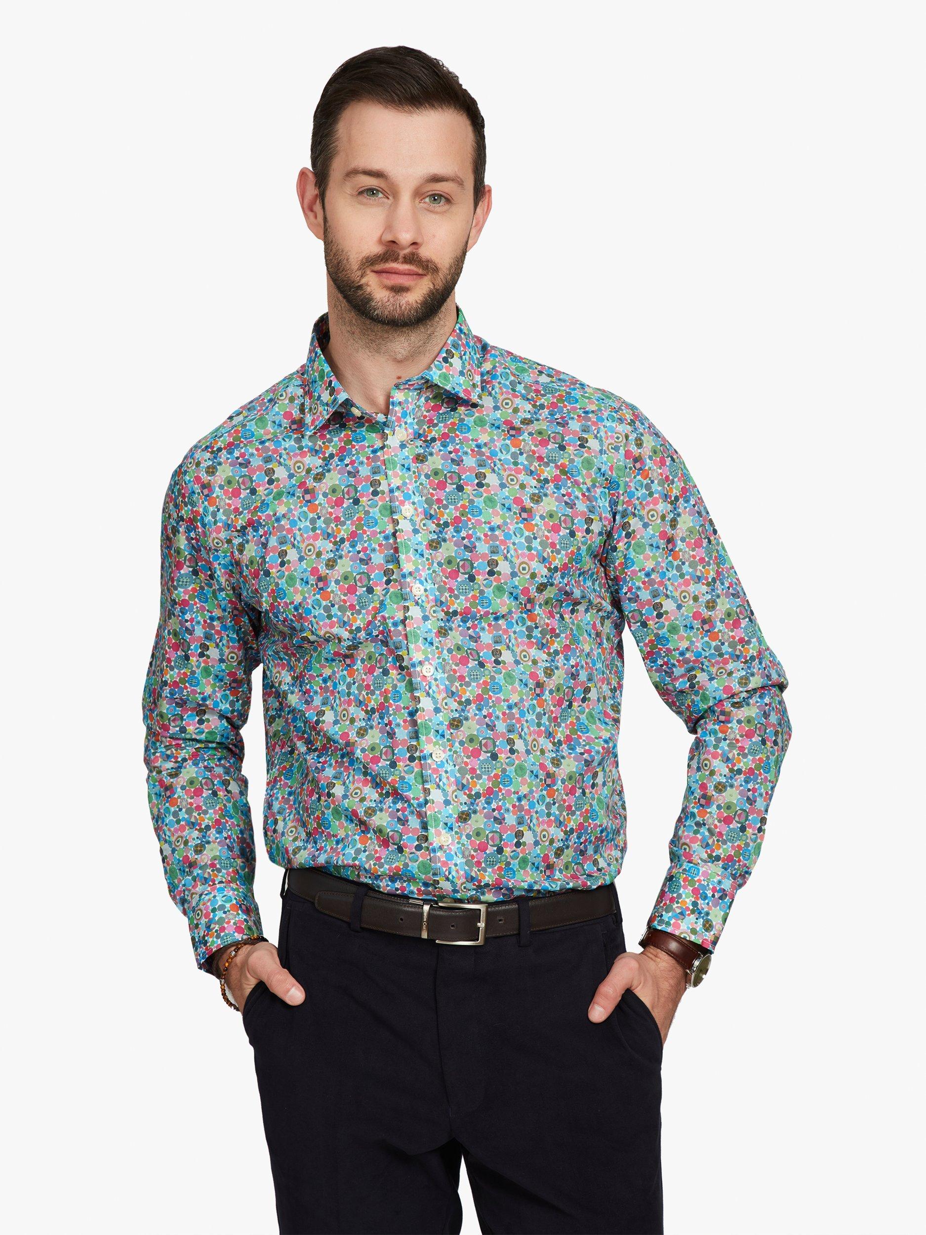 Product image 1 of 7, which shows Simon Carter Gem Jive Shirt, Multi, 15/R