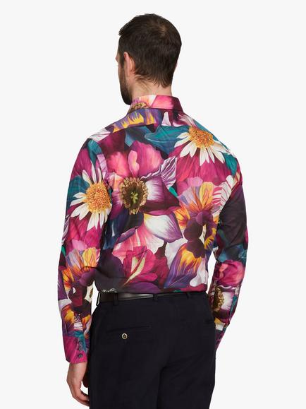 Simon Carter Liberty Fabric Hybrid Printed Shirt, Multi - view 2, Multi