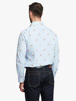 Simon Carter Rose Stripes Long Sleeve Shirt, Blue/Multi - view 2, Blue/Multi