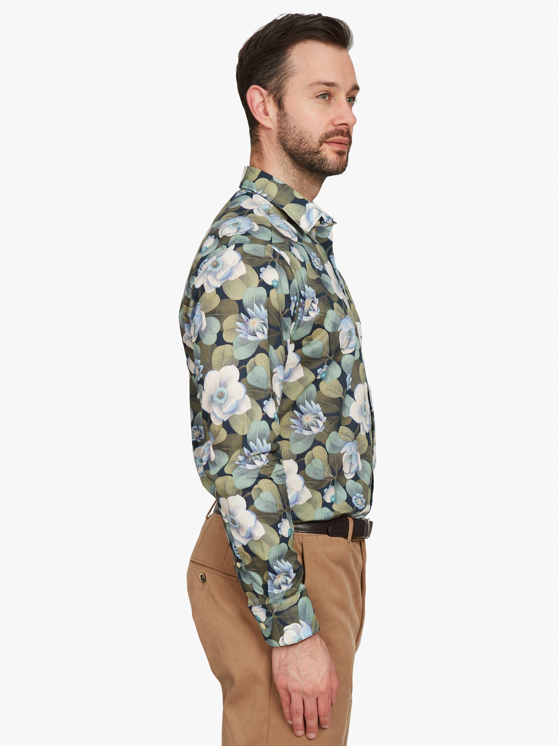Product image 7 of 7, which shows Simon Carter Rosea Shirt, Multi, 15.5/R