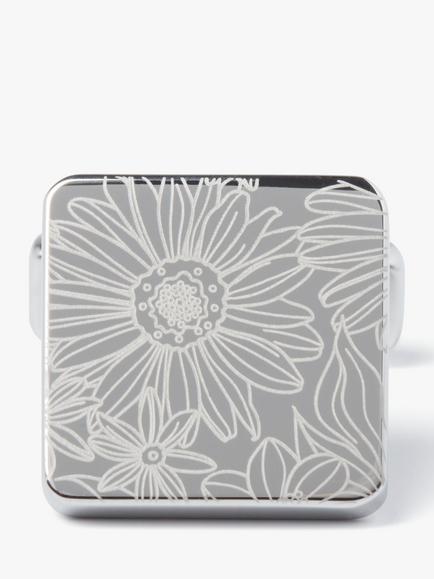 Simon Carter Daisy Cufflinks, Silver - view 2, Silver