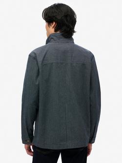 Superdry Merchant Stripe Worker Jacket, Indigo - view 2, Indigo